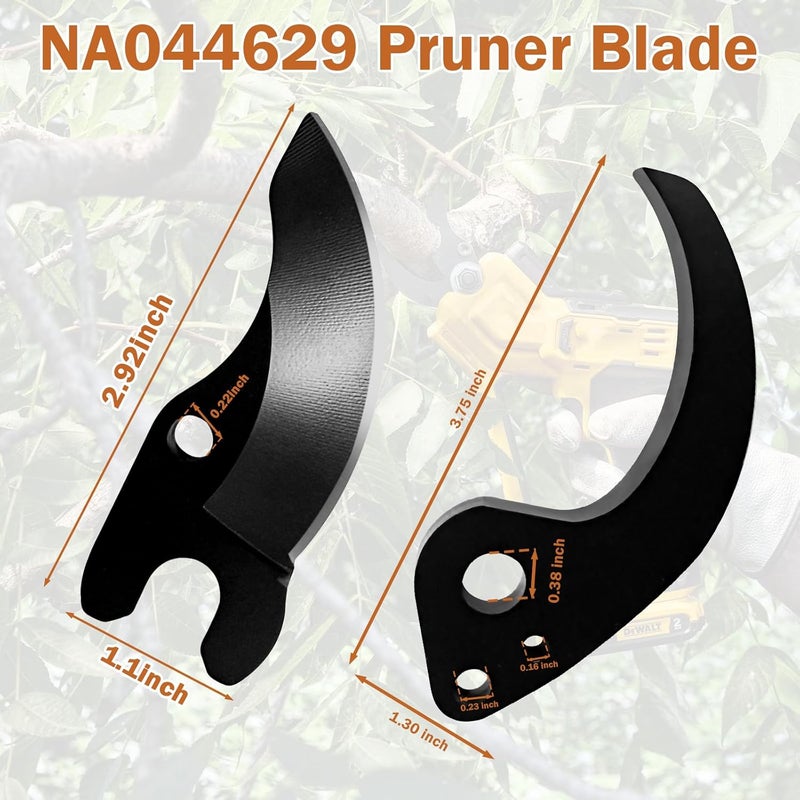 ulapithi N920015+NA044629 Pruning Shear Blade Compatible with Dewalt 20V MAX Cordless Pruner Blades Replacement DCPR320B DCPR320D1 DCPR320B-B3 Pruner Saw Blade - Image 2